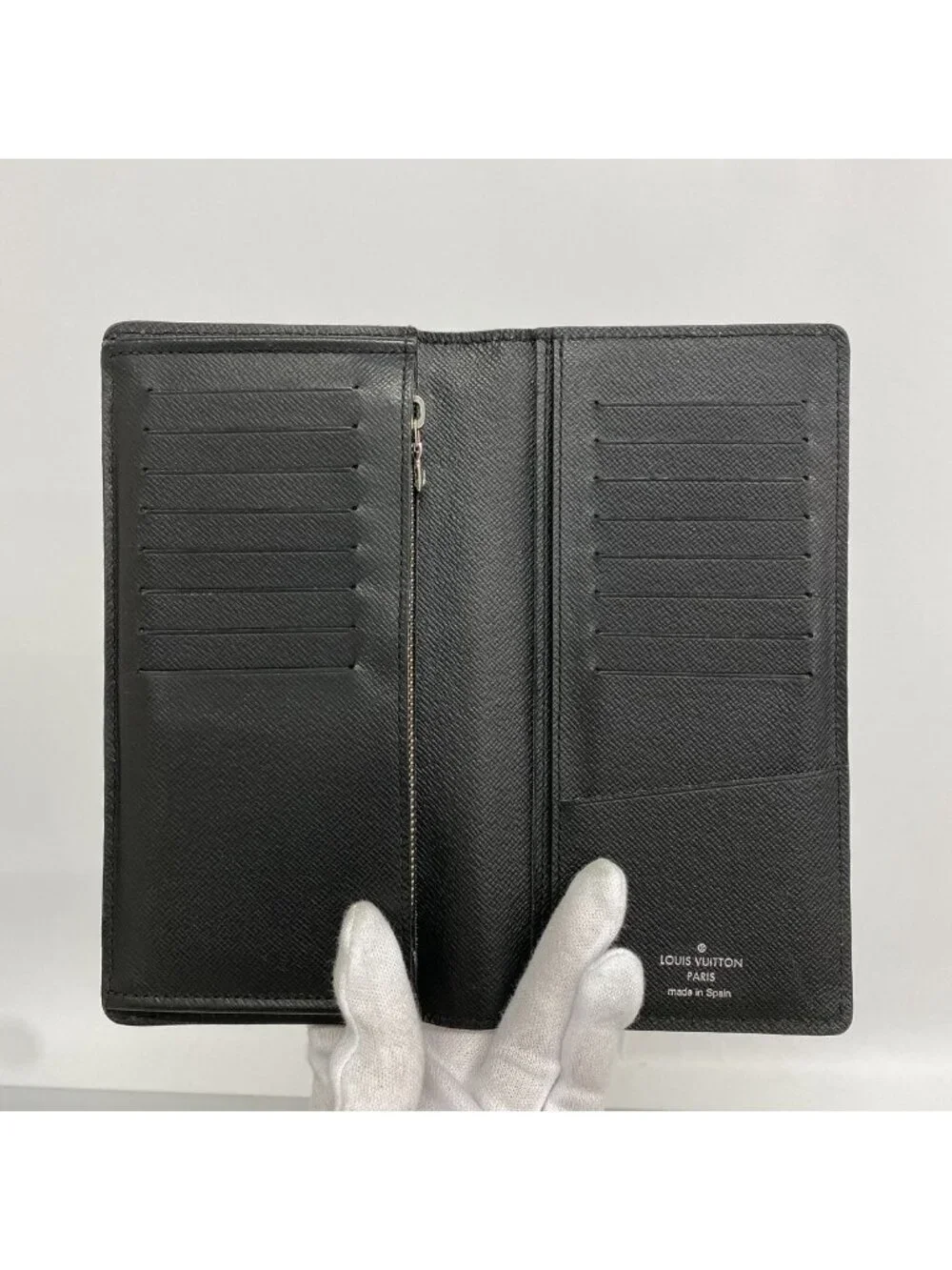 Louis Vuitton Wallet Epi Portefeuille Brazza Noir